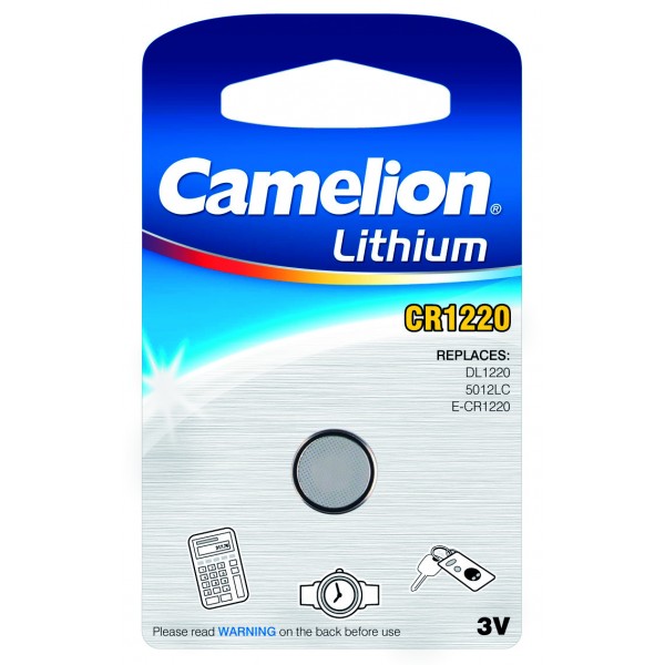 Элемент питания Camelion CR1220 3V 1шт